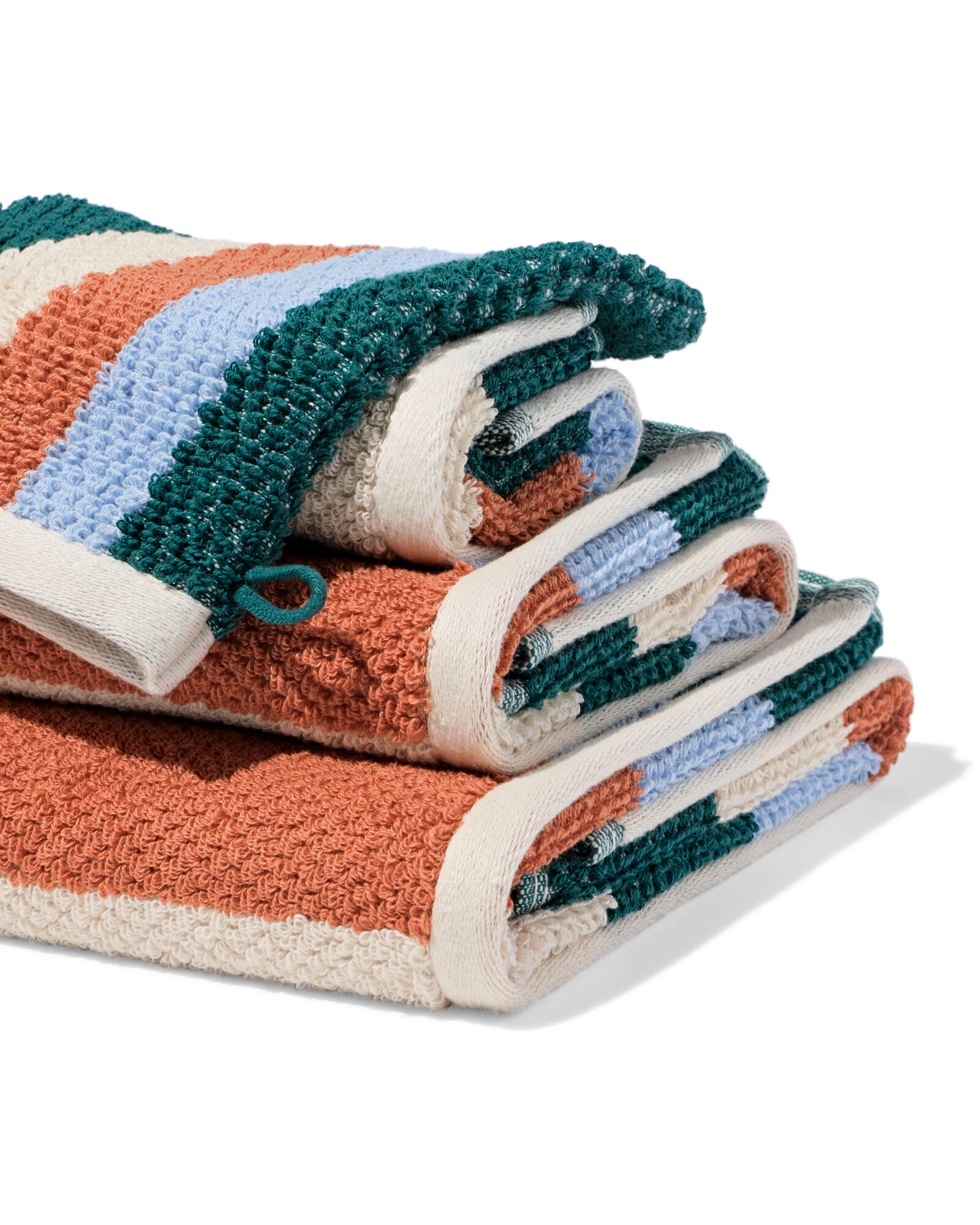 serviette de bain 2&egrave;me vie coton recycl&eacute; multi - 2000000383 - HEMA