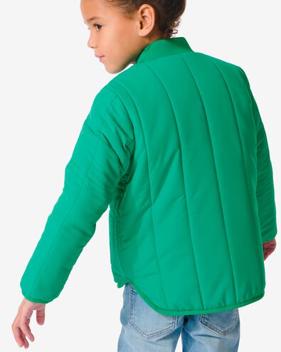manteau enfant matelassé vert vif 86/92 - 30801621 - HEMA