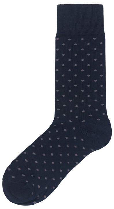 5 paires de chaussettes homme avec coton bleu foncé 39/42 - 4110076 - HEMA
