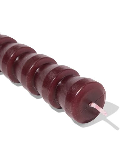 bougie d'int&eacute;rieur ⌀2,2x25cm diabolo rouge fonc&eacute; - 13506123 - HEMA