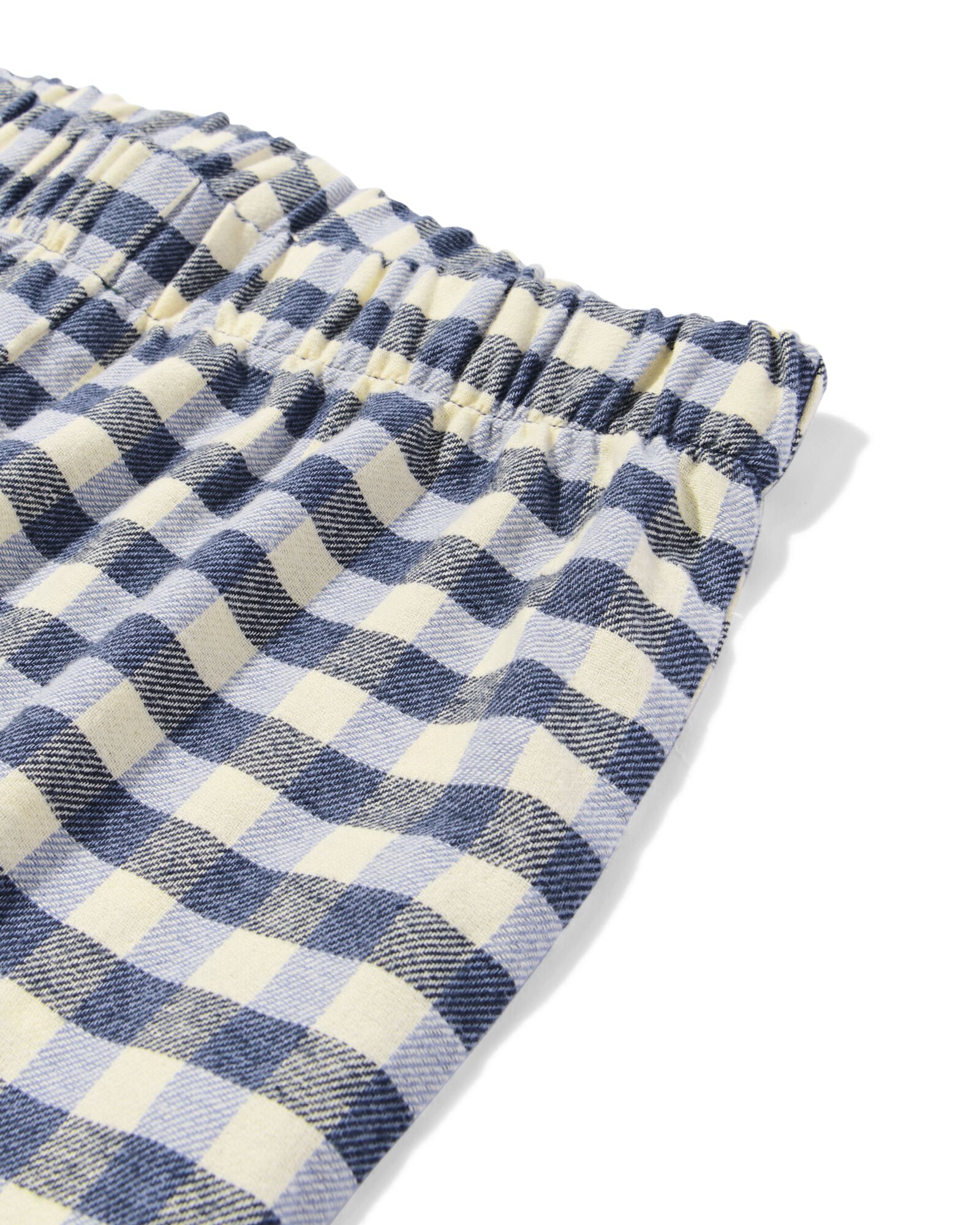 kinderpyjama flannel strepen blauw - 23001150BLUE - HEMA