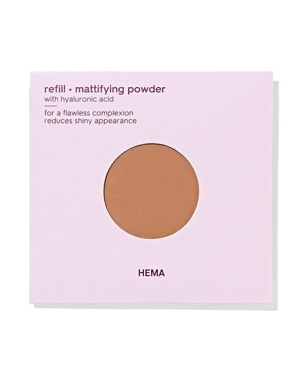 recharge poudre matifiante 25 golden caramel - 11290417 - HEMA