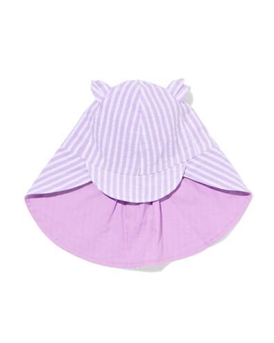 bonnet b&eacute;b&eacute; seersucker rayures lilas lilas - 33200545LILAC - HEMA
