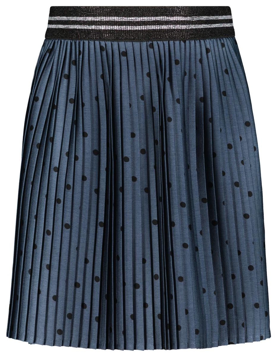 children's skirt accordion pleats with dots blue - 1000028358 - hema