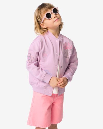 kindervest jersey bloemen ecru ecru - 30847718ECRU - HEMA