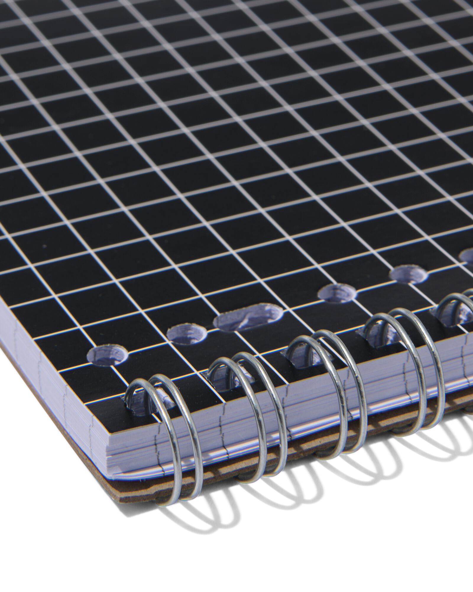 3er-Pack Collegeblocks, schwarz, DIN A4, kariert (10 x 10 mm) - 14102928 - HEMA