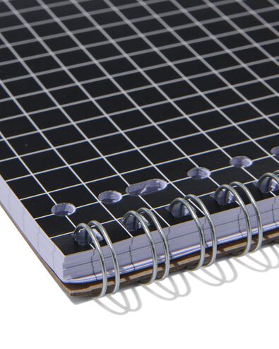 3er-Pack Collegeblocks, schwarz, DIN A4, kariert (10 x 10 mm) - 14102928 - HEMA
