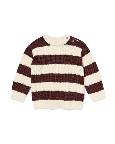 Babypullover, gestreift braun braun - 33167770BROWN - HEMA