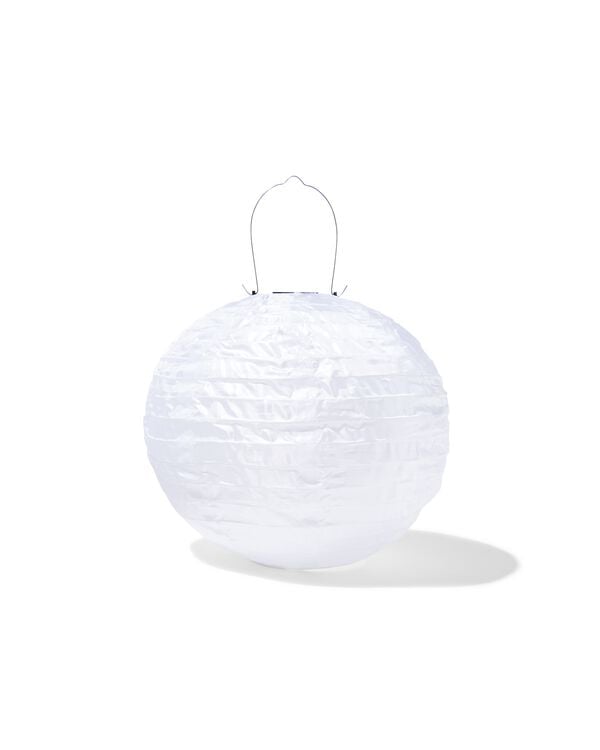 Solar-Gartenlaterne, &Oslash; 28 cm, wei&szlig; - 41810285 - HEMA