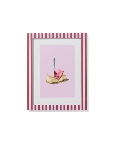 cadre photo 15x20 cm bois rayures - 13626046 - HEMA