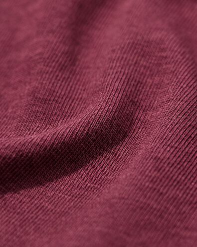 boxer femme coton everyday bande ceintur&eacute;e bordeaux - 19641425BURGUNDYRED - HEMA
