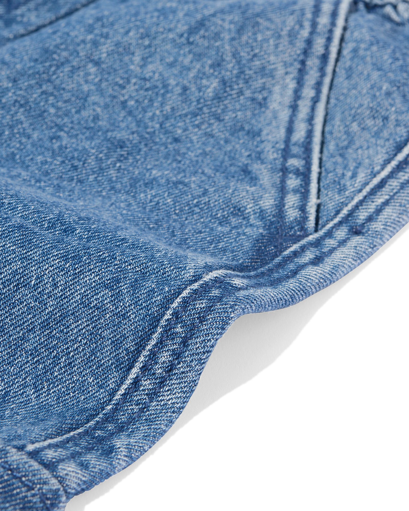 kinderbroek cargo regular fit middenblauw middenblauw - 30708901MIDBLUE - HEMA