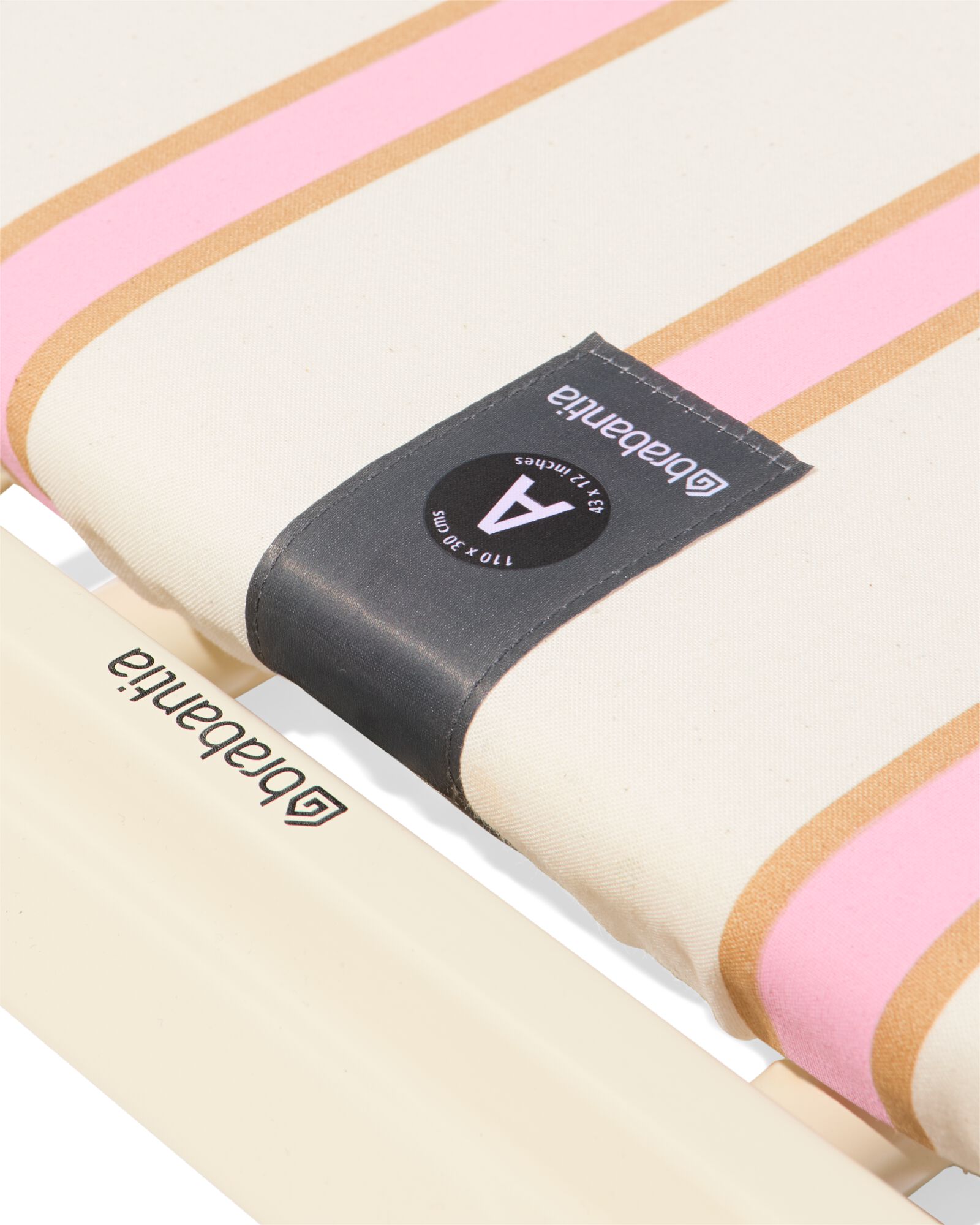 Brabantia strijkplank A 110x30cm  voor strijkijzer strepen roze - 20500171 - HEMA