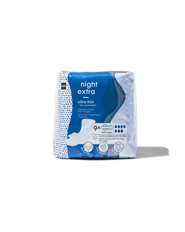 9 serviettes hygi&eacute;niques ultra-fines nuit - 11522202 - HEMA