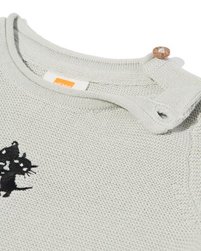 Takkie und Siepie Newborn-Pullover mit Stickerei hellgr&uuml;n hellgr&uuml;n - 33442020LIGHTGREEN - HEMA
