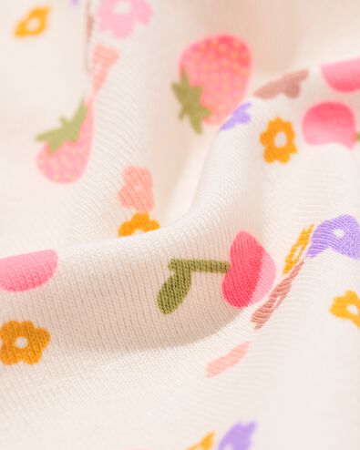 t-shirt enfant jersey fraises &eacute;cru &eacute;cru - 30824108ECRU - HEMA