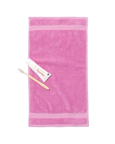 handdoeken - zware kwaliteit violet paars gastendoekje - 5250377 - HEMA