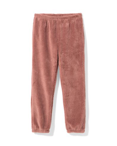 dames loungebroek teddy middenbruin middenbruin - 23411990MIDBROWN - HEMA