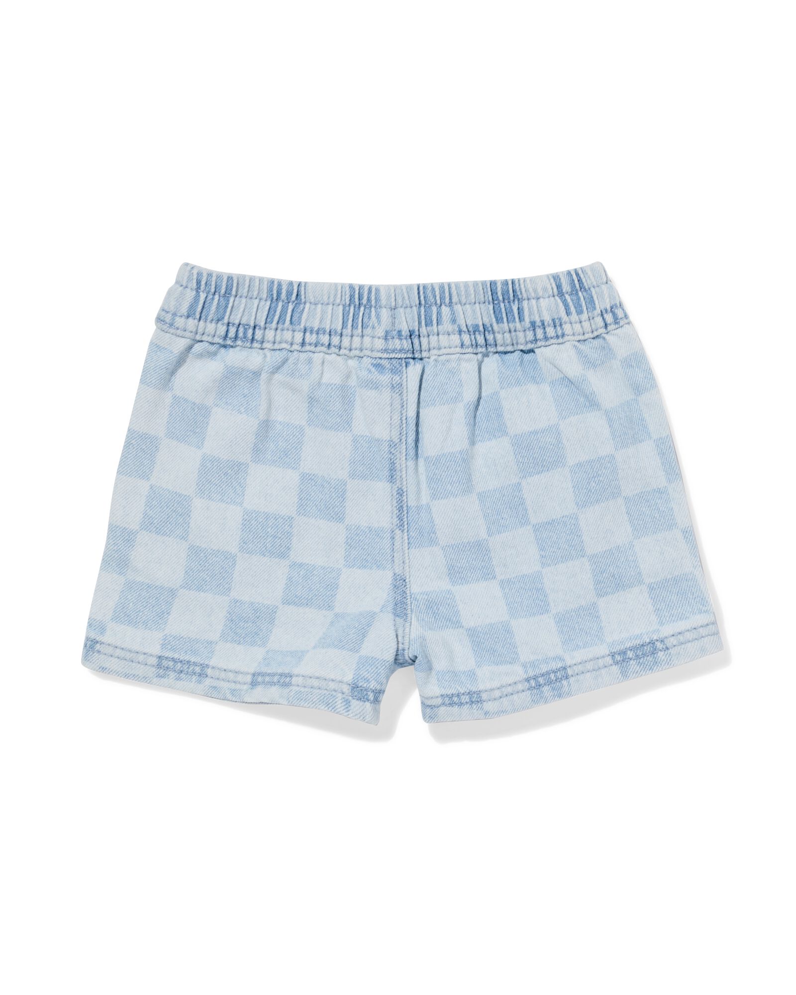 baby korte broek ruiten denim denim - 33153570DENIM - HEMA