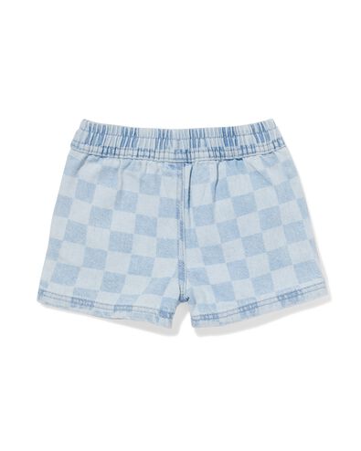 baby korte broek ruiten denim denim - 33153570DENIM - HEMA