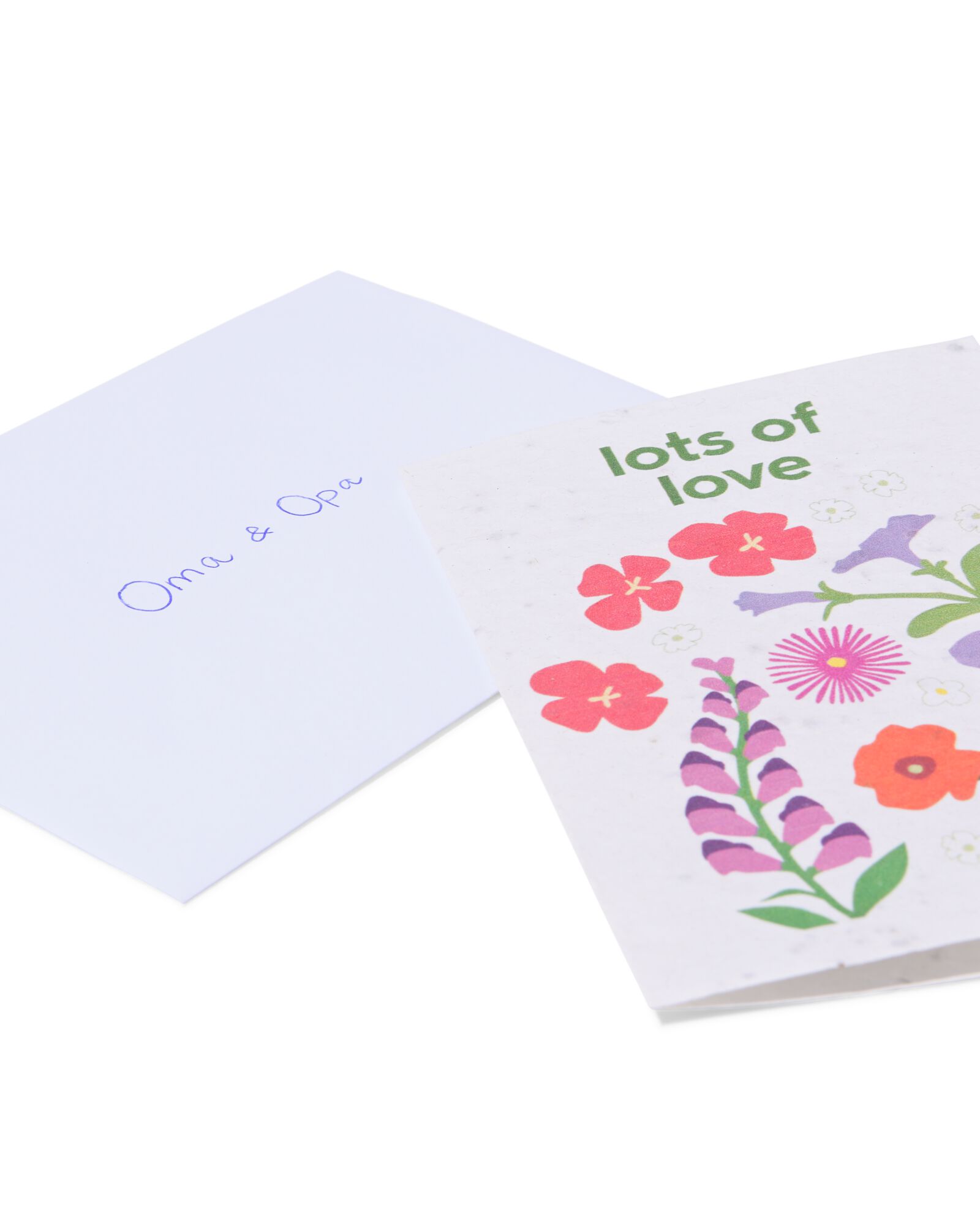 carte de v&oelig;ux "lots of love" avec des graines - 41800631 - HEMA