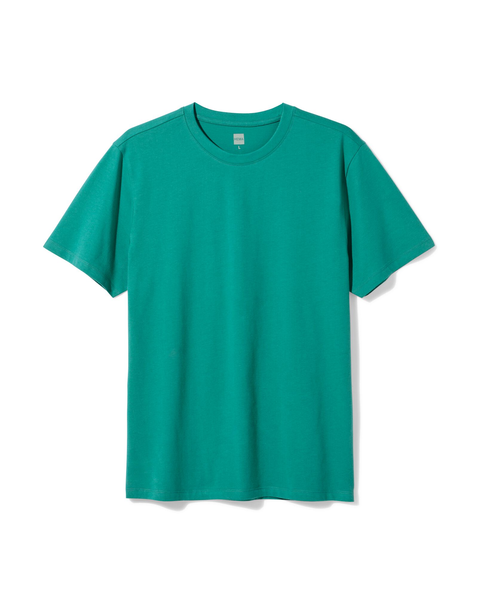 heren T-shirt regular fit lichtgroen lichtgroen - 2190410LIGHTGREEN - HEMA