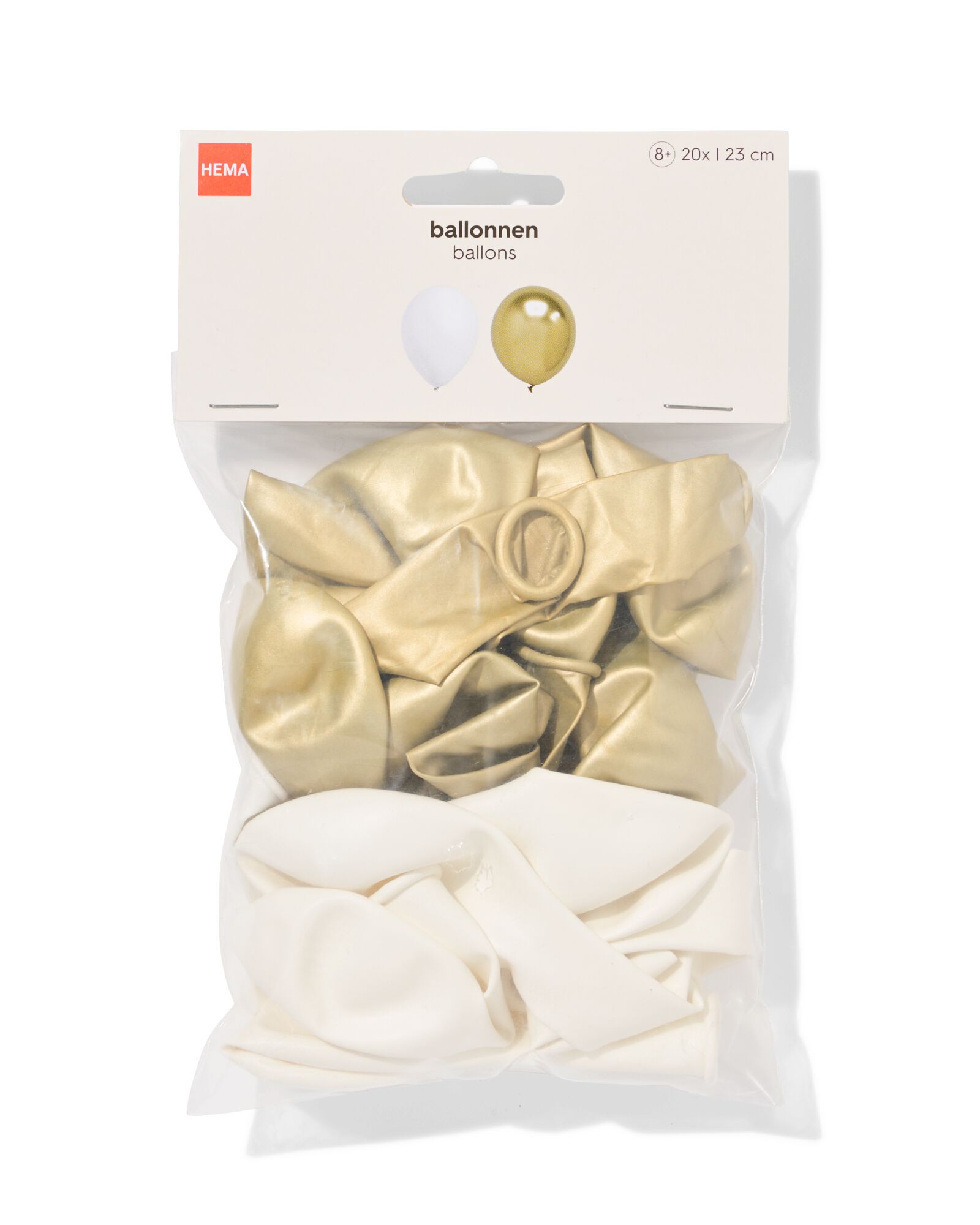 ballons &Oslash; 23 cm dor&eacute;s - lot de 20 - 14260087 - HEMA