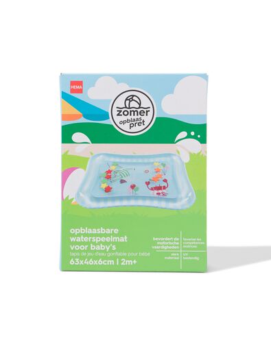 tapis de jeu d'eau gonflable pour b&eacute;b&eacute; 63x46x6cm cirque - 15800122 - HEMA