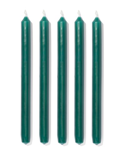 12 bougies longues &Oslash;2.2x29 vert fonc&eacute;&nbsp; vert fonc&eacute; 2,2 x 29 - 13501852 - HEMA