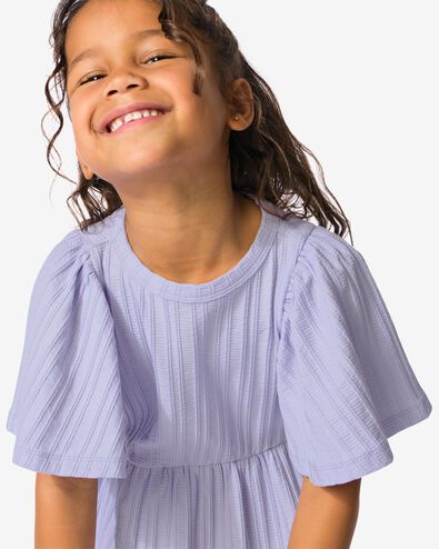 Kinderkleid gerippt violett - 30812903PURPLE - HEMA