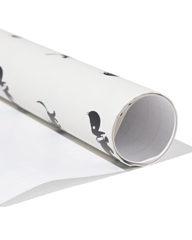 papier cadeau Takkie et Siepie 70x200cm blanc - 14700434 - HEMA