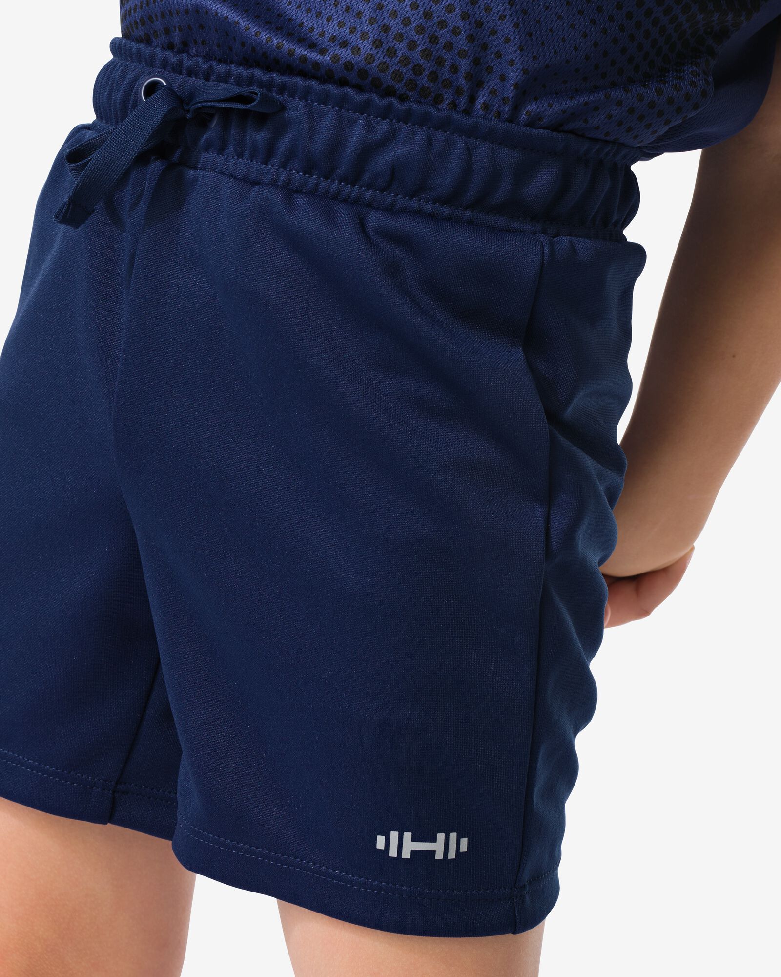 kindersportbroek kort donkerblauw donkerblauw - 30650019DARKBLUE - HEMA