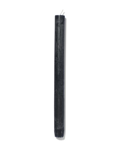 rustieke huishoudkaars 2.2 x 27 cm zwart 2.2 x 27 - 13503292 - HEMA