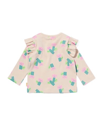 baby T-shirt bloemen ecru - 33089560ECRU - HEMA
