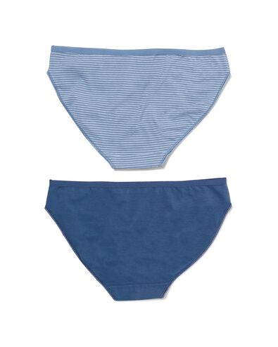 2er-Pack Damen-Slips, Baumwolle/Elasthan blau L - 19620927 - HEMA