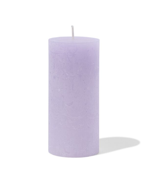 rustikale Kerzen lila lila - 1000029578 - HEMA