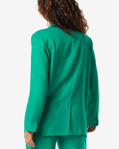 blazer femme Isla avec lin vert XL - 36209564 - HEMA