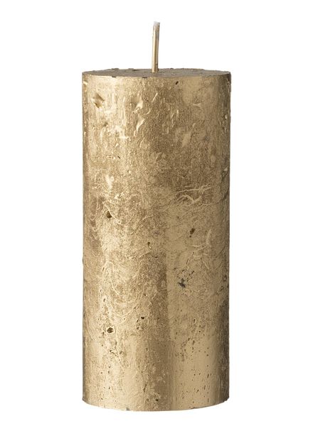 rustikale Kerze, 5 x 7 cm gold 5 x 11 - 13501847 - HEMA