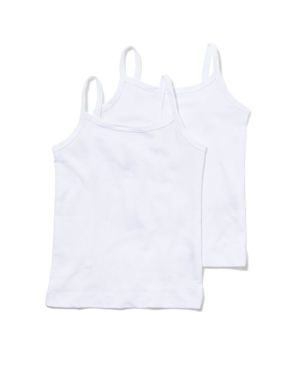 2er-Pack Mädchen-Hemden weiß weiß - 1000001699 - HEMA