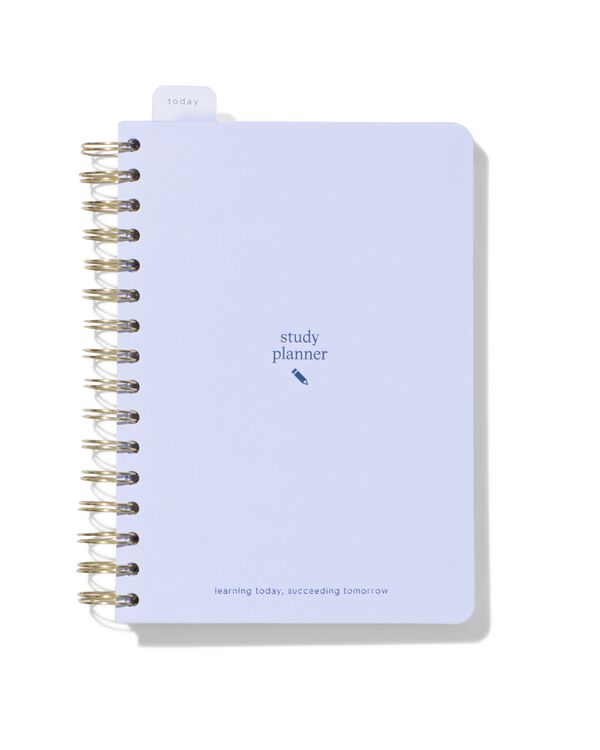 studieplanner 21x17cm lichtblauw - 14103710 - HEMA