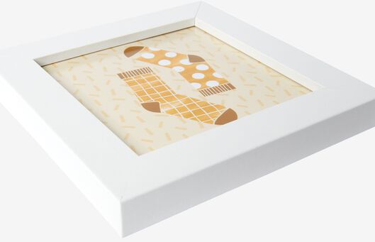 cadre photo - bois - blanc 10 x 10 - 1000015211 - HEMA