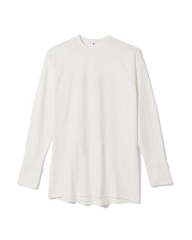 t-shirt thermique homme blanc blanc - 1000000963 - HEMA