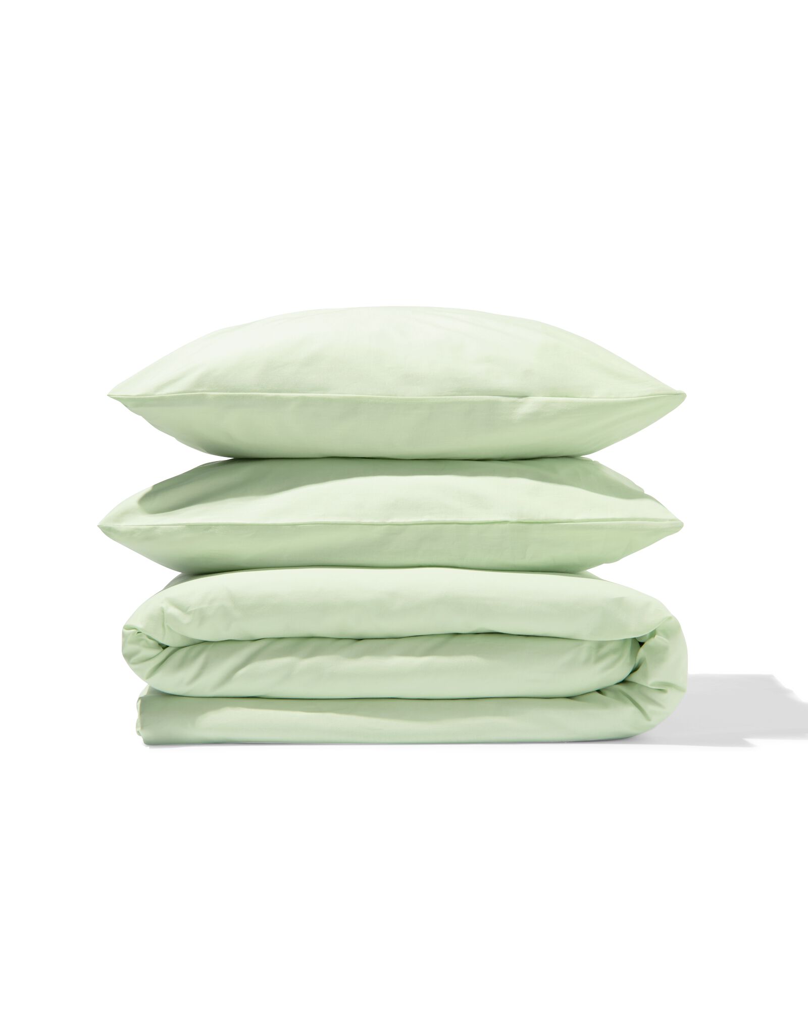 housse de couette 240x200/220 coton doux vert clair - 5750181 - HEMA