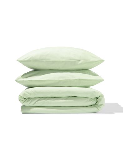 housse de couette 240x200/220 coton doux vert clair - 5750181 - HEMA