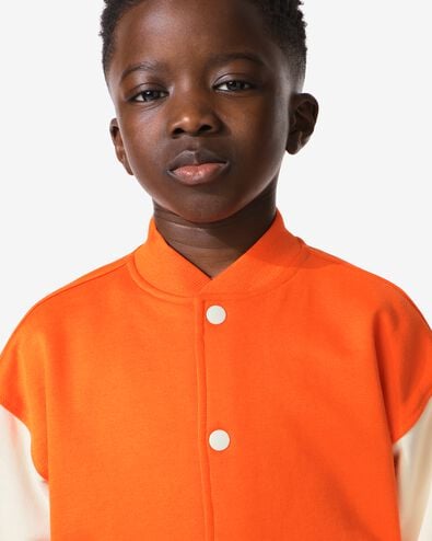 kindervest bomber kleurblokken WK oranje oranje - 30714301ORANGE - HEMA