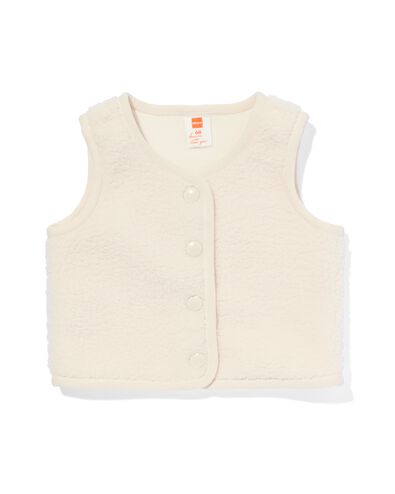 Baby-Weste, Teddypl&uuml;sch ecru - 33039750ECRU - HEMA
