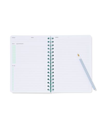 werkplanner met spiraal 21x15 - 14170182 - HEMA