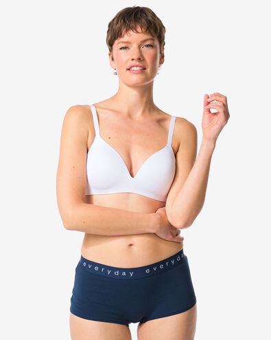 Damen-Boxershorts mit &bdquo;everyday&ldquo; auf dem Bund dunkelblau - 19611523DARKBLUE - HEMA