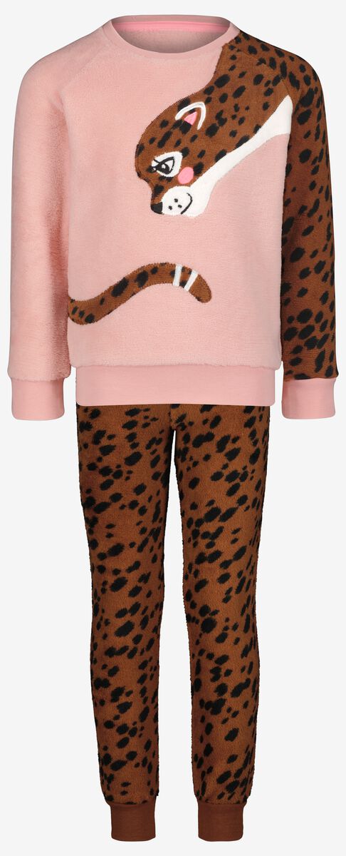 pyjama enfant polaire guépard marron - 1000028979 - HEMA