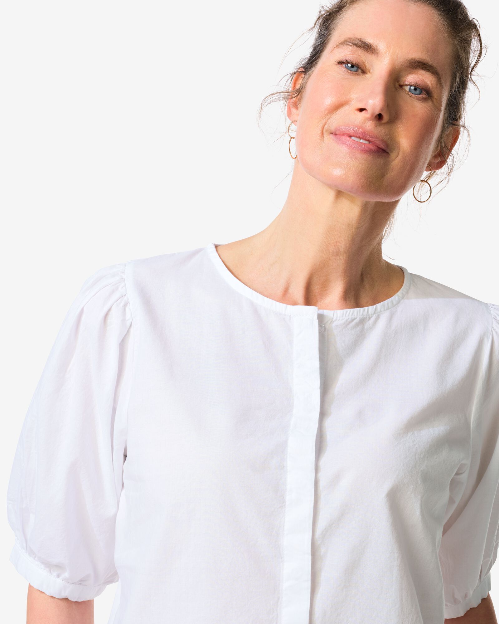 damesblouse Sophie wit wit - 36203730WHITE - HEMA